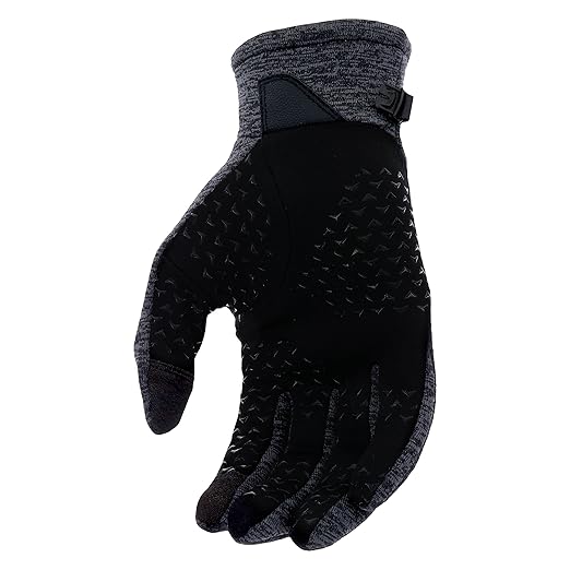 West Chester Women's Brushed Fleece Slip-On Gloves, Safety Work Gloves, Black/Gray, Small/Medium, (93118-WSM)