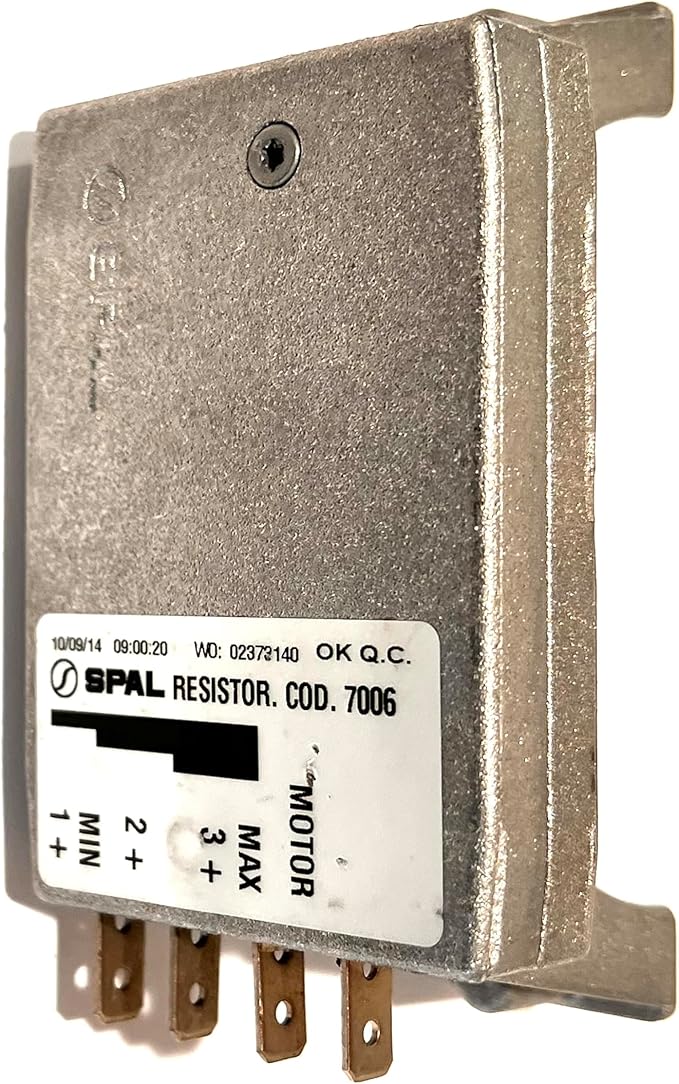 SPAL 7006 12 Volt 3 Speed 4 Terminal Resistor for Blower Fans