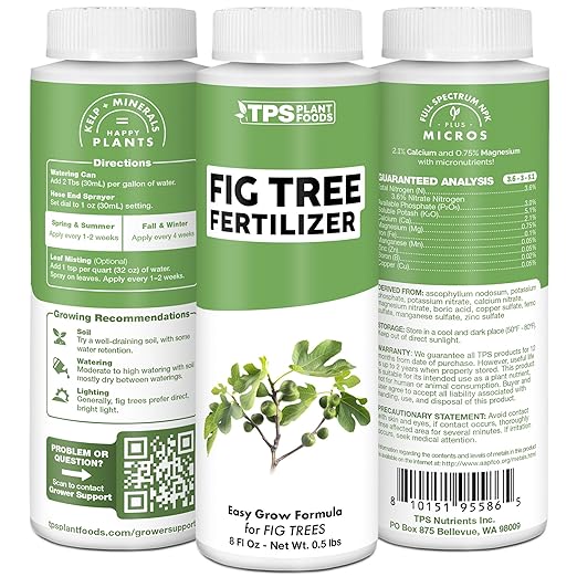 Fig Tree Fertilizer for Fig Trees, Great for Other Ficus Tree Varieties, Liquid Fertilizer by TPS Plant Foods, 8 oz (250mL)
