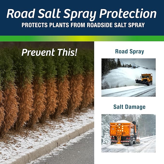 Wilt-Pruf® Original Winter Plant Protection | Ready-to-Spray | Maximum Strength Against Winter Burn/Damage | Replaces Burlap | Preserves Christmas Trees, Wreaths, Garland | Lasts up to 4 Mos | 32 oz