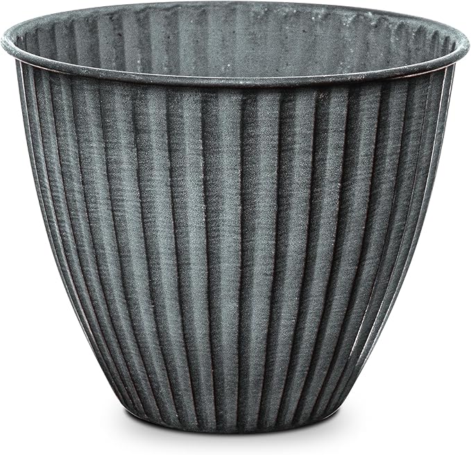 Headwind Monroe Natural Ironstone Collection - 6 Inch Sage Green Plant Pot – for Succulent Pots, Flower Pot, Planters for Indoor Plants & Outdoor Planter Pots for Plants by Robert Allen