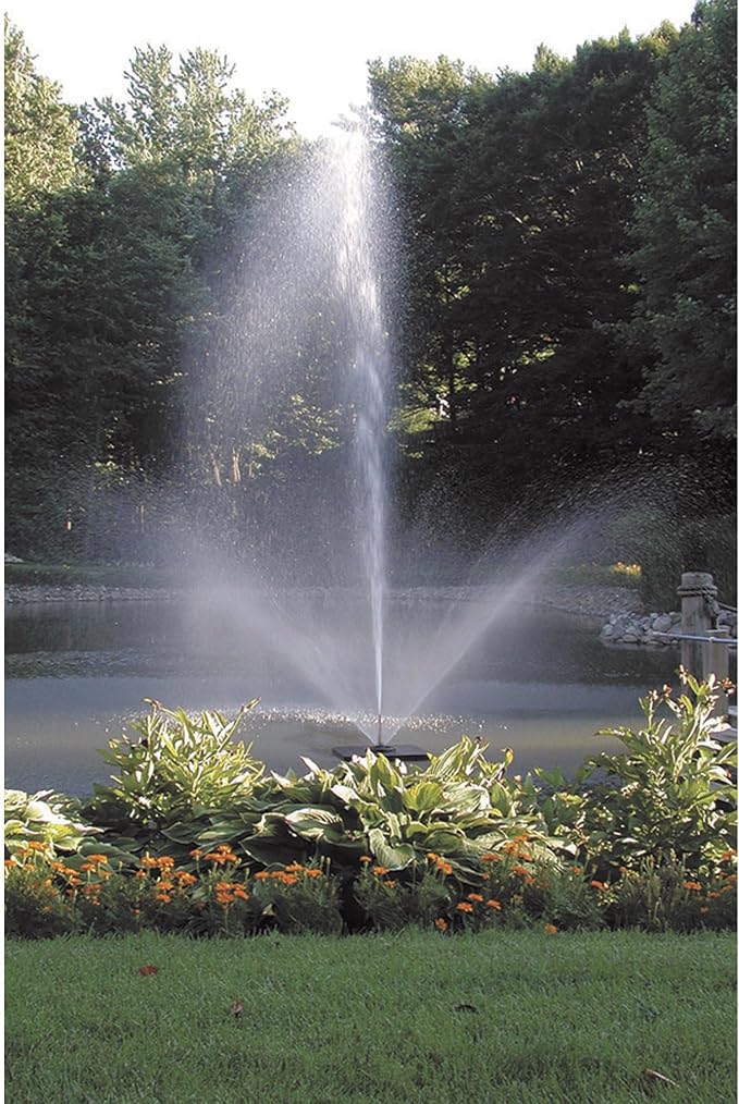 Scott Aerator Skyward Fountain - 1/2 HP 115V Pond Aerator with 70 ft. Electric Cord | Aerating Fountain for Lakes & Ponds | Maintenance Free Stainless Steel | Made in USA