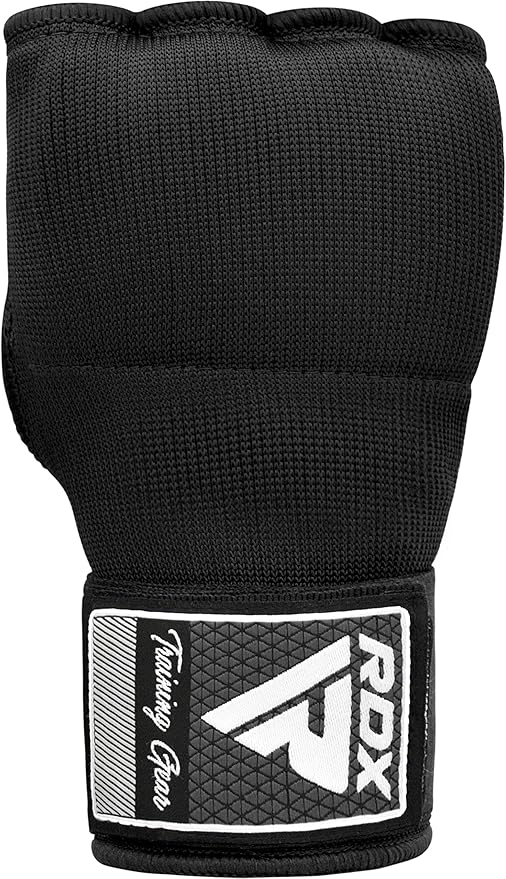 RDX Gel Boxing Hand Wraps Inner Gloves Men Women, Quick 100cm Long Wrist Straps, Elasticated Padded Fist Under Mitts Protection, Muay Thai MMA Kickboxing Martial Arts