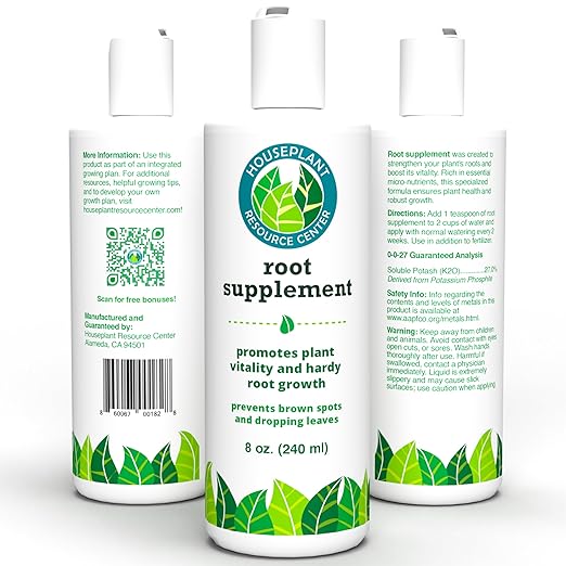 Root Rot Repair for Houseplants โ Root Supplement & Recovery Drops for Overwatering or Shock | Heals Roots, Prevents Yellowing, Brown Spots & Dropping Leaves (8 oz)