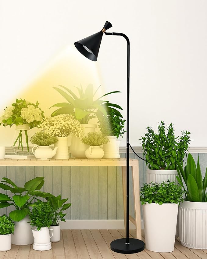 Standing Plant Grow Light, LED Growing Light Full Spectrum for Indoor Plants,4/8/12H Timer, Flow Grow Light for Tall Large Indoor Plants