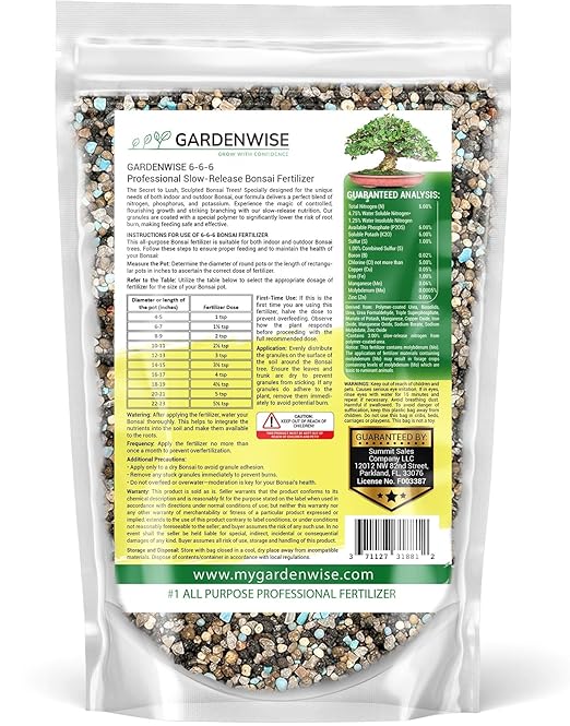 Bonsai Fertilizer Pellets โ Slow-Release Bonsai Tree Fertilizer & Food for Compact Growth, Dense Branching & Healthy Roots | Ideal for All Bonsai & Money Tree (12 OZ)
