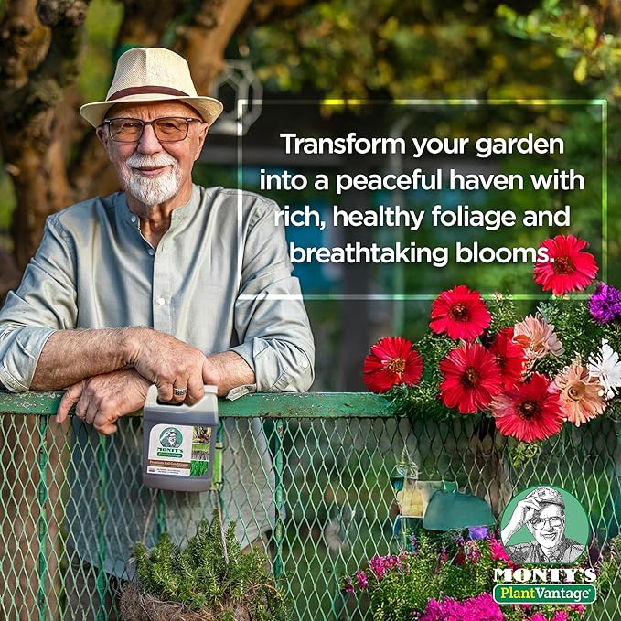 PlantVantage Liquid Soil Conditioner with Humic Acid – Soil Activator for Plants, Organic Amendment for All Soil Types, Improves Plant Nutrients Uptake, Moisture Retention & Microbial Activity – 32 oz