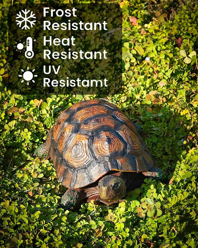 Sdeetesamjun Tortoise Turtle Statue,Resin Garden Sculpture Indoor/Outdoor Yard Lawn Ornament,Home Decor (Large)