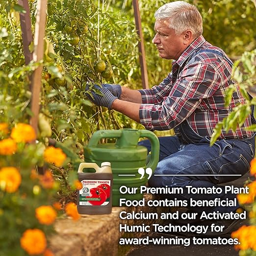 PlantVantage Concentrated Tomato Plant Food – Liquid Fertilizer with Humic Acid & Zinc, Liquid Plant Food Supporting Strong Roots, Bigger Blooms & Higher Yields, Easy Root Feed or Foliar Spray – 32 oz