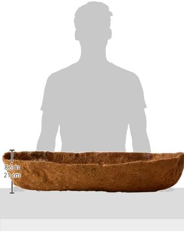 Bosmere Pre-Formed Coco Liner with Soil Moist – 36-Inch Replacement Liner for Window Boxes & Hanging Baskets