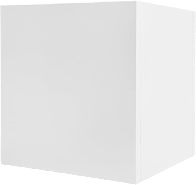 20 & 24 &17 Inch Square Steel Planter Box with Drainage - Modern Tall Cube Planters for Indoor & Outdoor Use,Large Contemporary Flower Pot for Patio, Garden, Deck & Houseplants (White, 17Inch)