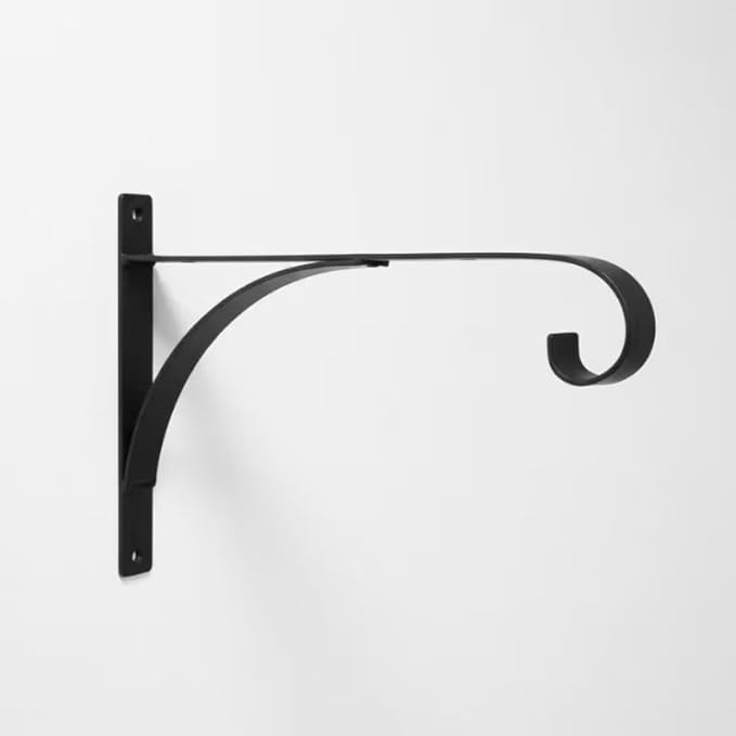 gajavo Plant Hangers Outdoor Indoor, 10 Inch Heavy Duty Wall Hooks 2/4 Pack, Decorative Iron Plant Hooks for Hanging Plants, Bird Feeders, Wind Chimes, Flower Baskets (1Pack)