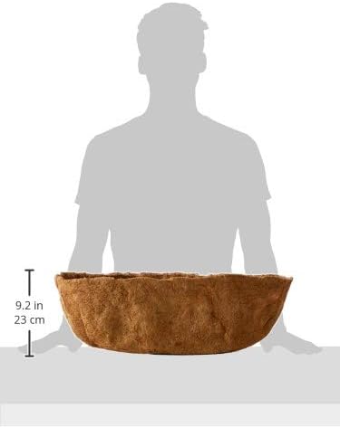 Bosmere Pre-Formed Coco Liner with Soil Moist – 24-Inch Replacement Liner for Window Boxes & Hanging Baskets
