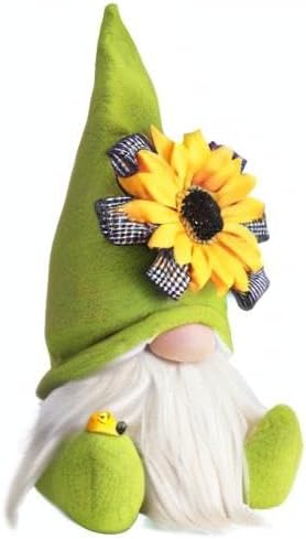 Sunflower Garden Gnome, Bumble Bee Gnomes Plush Decor,World Bee Day Fall Decor,Fall Holiday Bee Decorations Ornaments for The Home