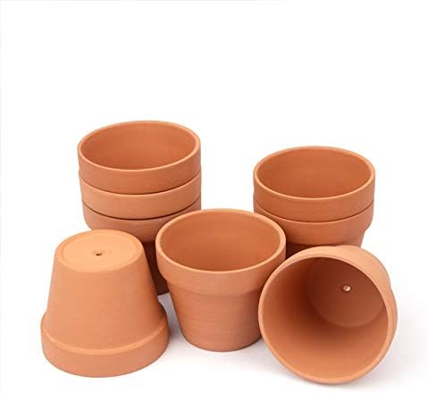 BLQH [26 Pack] 4" Planter Nursery Pots Terracotta Pot Clay Pots Clay Ceramic Pottery Cactus Flower Pots Succulent Nursery Pots Garden Terra Cotta Pots with Drainage Hole (4")