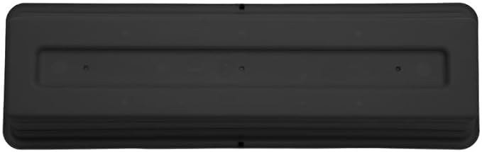 Bloem Dura Cotta 18" Black Resin Rectangle Window Box Planter with Saucer Tray for Indoor and Outdoor Gardening
