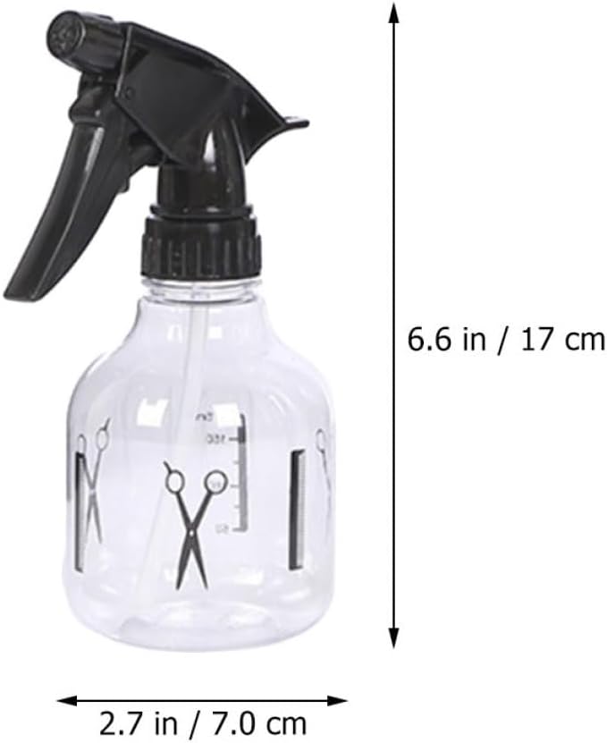 Hair Salon Spray Bottles Pressurized Fine Mist Nozzle Sturdy Plastic Watering Bottles for Barber Shops and Home