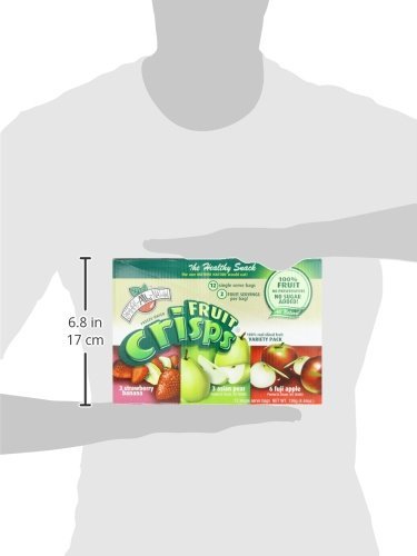 Brothers All Natural Freeze Dried Fruit Crisps, Variety Pack, 24 Single Serve Bags, Fuji Apple, Asian Pear, Banana Strawberry, Made with 100% Fruit, Gluten Free, Soy Free, Vegan, Healthy Snack