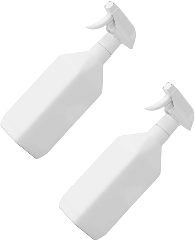 2Pcs Fine Mist Spray Bottles for Hair Humidification and Indoor Plant Watering Portable Plastic Sprayers for Home Gardening and Cleaning Use