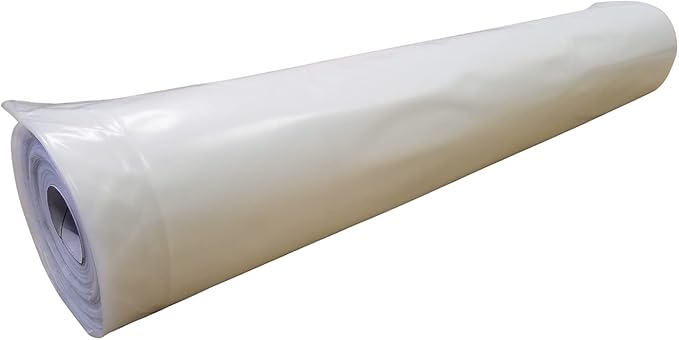 Farm Plastic Supply - Clear Greenhouse Plastic Sheeting - Ultra Durable - 8 mil - (40' x 50') - 4 Year UV Resistant Polyethylene Greenhouse Film for Gardening, Farming, Agriculture