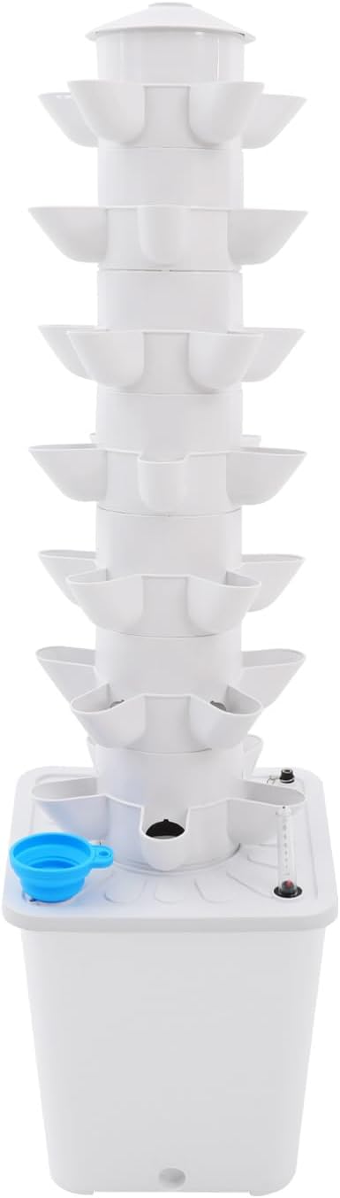 Hydroponics Growing System, 35 Pods Vertical 7 Tiers Hydroponic Tower, Vertical Garden Planter with Water Pump, Hydroponic Germination Kit for Fruits, Vegetables, Herbs