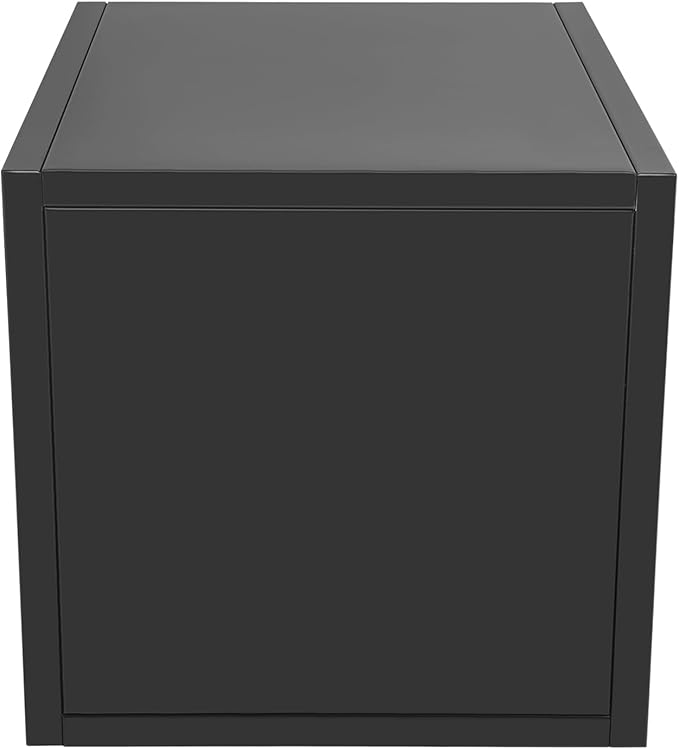LOYALHEARTDY Steel Planter Box, 17" x 17" x 18" Square Planter Metal Box Tall Planters Heavy Duty Plant Boxes for Indoor Outdoor Tall Plants, Flowers or Shrubs (Black, 17" x 17" x 18")