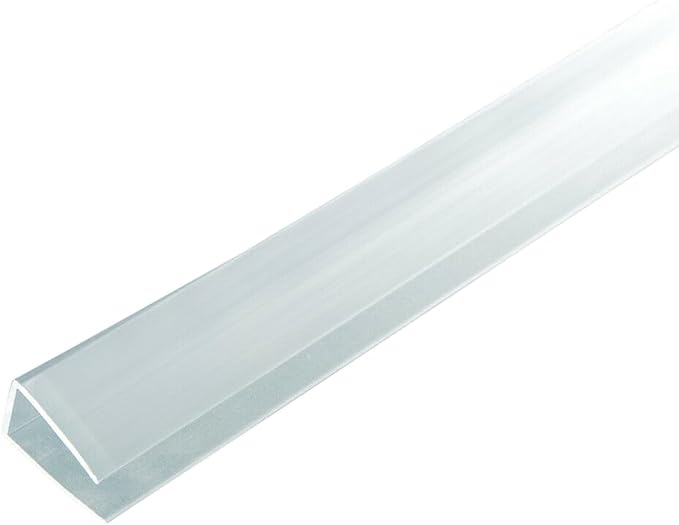 Polycarbonate Greenhouse Panels U Connector Profile - 20 Pieces, 2ft Length, Prevent Dust, Rain & Moisture from Getting into Twin-Wall Greenhouse Panels, Fit 8mm or 6mm Panels (U Connectors 8mm-2ft)
