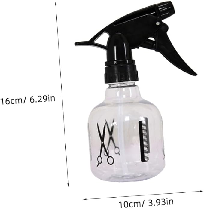 Mobestech 3PCS Portable Plastic Spray Bottles Refillable Empty Hairdressing and Flower Watering Bottles with Fine Mist for Household and Salon Use