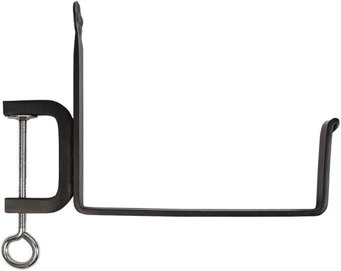 Achla Designs SFB-02C, 8 inch Railing clamp Window Flower Box Brackets, Black