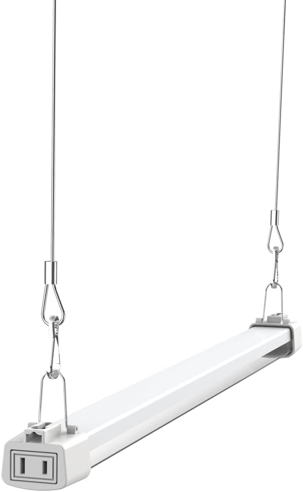 APICDOM LED Grow Light 2FT Full Spectrum Compact Linkable Lighting Fixture for Indoor Greenhouse Year Round Plant Seedlings, Essential Grow Slim Hanging Suspended Strip