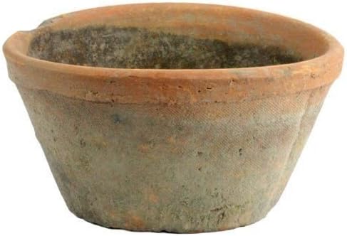 Rustic Terra Cotta Oval Planter Set of 2 Flower Pot 8 in x 6 in x 4 in Antique Red