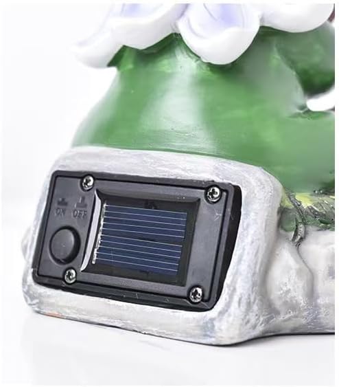 Lnzhauscia Garden Gnome Statues Decor with Solar Lights, Outdoor Decorations for Yard Porch Lawn Balcony Patio, Housewarming Gifts