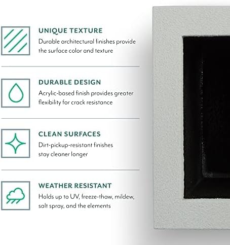 PolyStone Monterray Modern Outdoor/Indoor Square Planter, 23" L x 23" W x 19" H, Lightweight, Heavy Duty, Weather Resistant, Polymer Finish, Commercial Grade and Residential (Concrete Gray)
