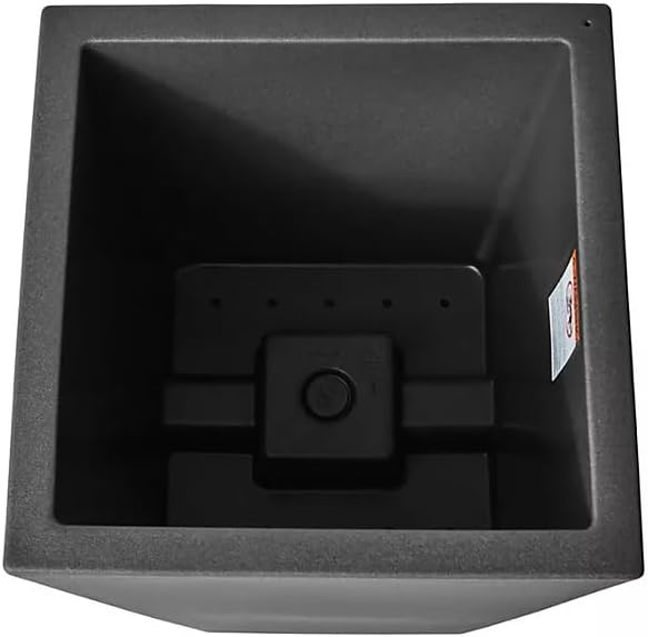 Member Mark Tall Square Planters for Indoor and Outdoor Plants, 28.5" Tall Plants Pot Outdoor/Indoor, Large Flower Planter Pot, Rectangular Planter Garden Pots. (Black, 1 Piece)