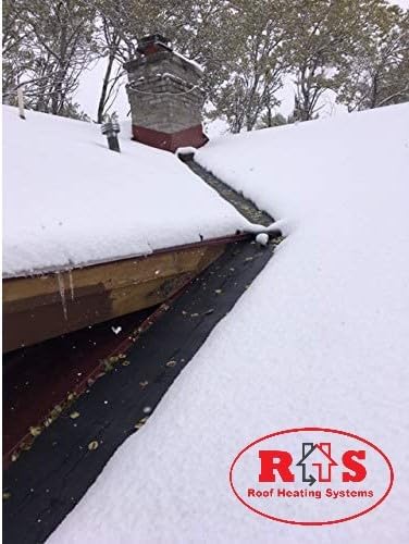 Roof Valley Ice Dam Heater Mat - Snow & Ice Melting System - Prevents Ice Dams & Roof Leaks - American Made - UL Listed Components - Melts 2 Inches of Snow per Hour, (10' ft. x 13" in.)