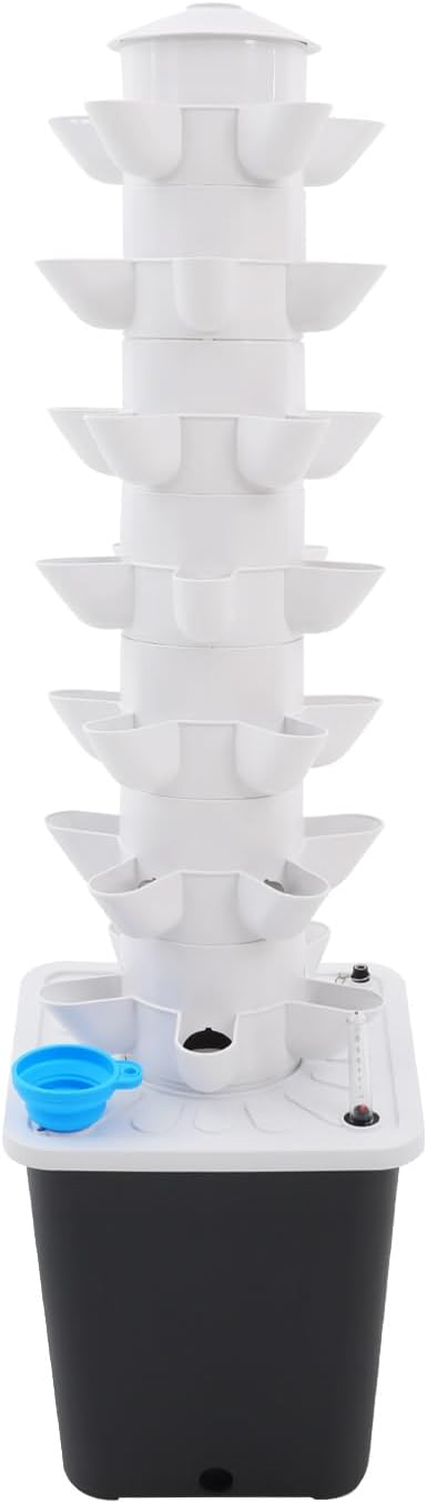 Hydroponics Growing System, 35 Pods Vertical 7 Tiers Hydroponic Tower, Vertical Garden Planter with Water Pump, Hydroponic Germination Kit for Fruits, Vegetables, Herbs