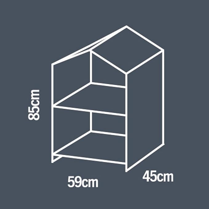 KINZZY Premium 2 Tier Portable mini Greenhouse with Heavy Duty PE Cover Plus Reinforced Shelving Within 33 lbs Weight Capacity, 23 X 18 X 34 Inch