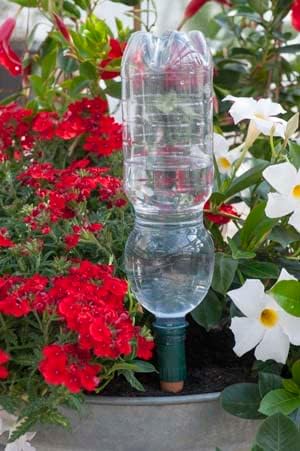 Blumat Plant Watering Device - Easy Self Watering Planter Insert for Indoor Plants - Bottle Adapter - Prevents Overwatering and Underwatering for Healthy Growth - 3 Pack