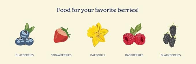 True Organic Berry Food – Organic Fertilizer for Acid-Loving Plants – 4lb Bag Covers 58 Sq. Ft.- Case of 6
