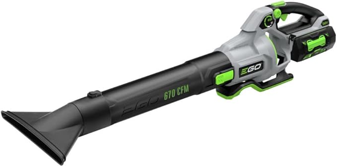 EGO POWER+ Leaf Blower, Cordless Electric 670 CFM, Includes 56V 4.0Ah Battery and Charger - LB6703