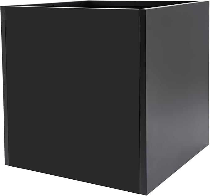 Steel Planter Box, 26" x 26" x 26" Square Planter Metal Box Tall Planters Heavy Duty Plant Boxes for Indoor Outdoor Tall Plants, Flowers or Shrubs (Black, 26" x 26" x 26")