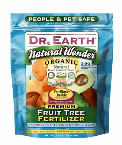 Dr. Earth 708P Organic 9 Fruit Tree Fertilizer in Poly Bag, 4-Pound (Fivе Расk)
