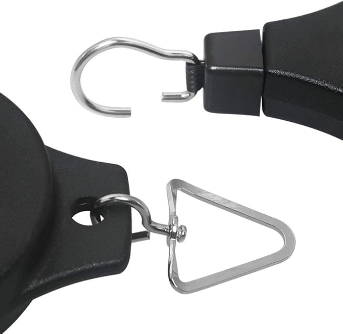 Lythor Pack Plant Hook Pulley, Retractable Plant Hanger Easy Reach Hanging Flower Basket for Garden Baskets Pots and Birds Feeder Hang High up and Pull Down to Water Or Feed (Black 6Pack)