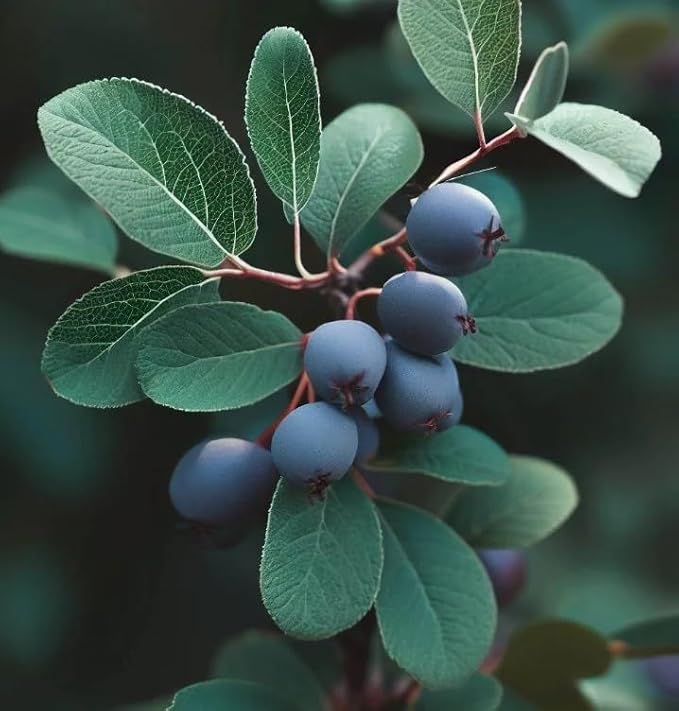 Amelanchier alnifolia c.s. (Saskatoon Serviceberry) Fruit Seeds, Purplish-Black Berries with Sweet Flavor, Seeds by MySeeds.Co, You Choose The Amount (0.25 oz)