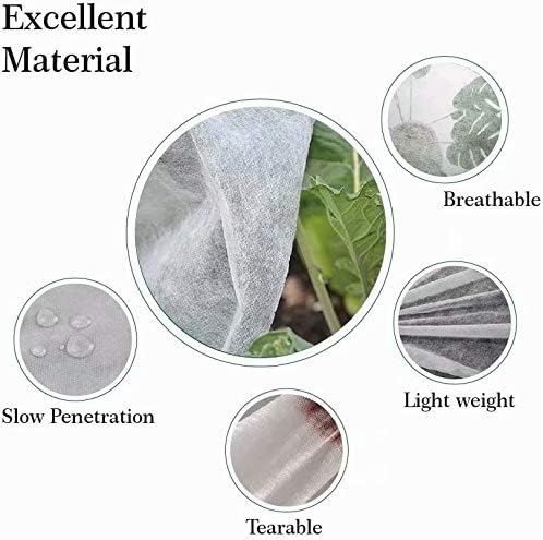 Agfabric Plant Covers Freeze Protection 0.95oz 24''x32'' Frost Cover for Garden Tree Protection Winter Tree Cover for Frost Proctection, 3 Pack
