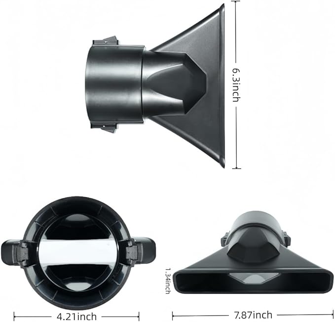 Flat Nozzle For Milwaukee 3017-20 M18 Fuel Blower, 2824-20 M18 Fuel Blower, 3009-20 M18 FUEL Blower, 49-16-2793 M18 Fuel Quik-Lok Blower Attachment （Black）