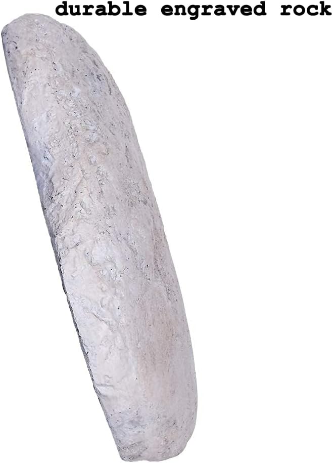 Personalized Decorative Garden Stones Engraved with Any Message, Indoor or Outdoor Welcome Stones Memorial Stones Grave Stones Tombstones for Housewarming Memorial Gifts Special Day Gifts,11"X8"