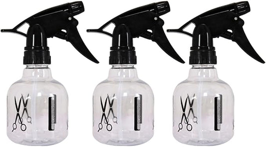 3PCS Plastic Spray Bottles Refillable Hairdressing Sprayer for Haircut and Flower Watering Portable Fine Mist Bottles Household Use