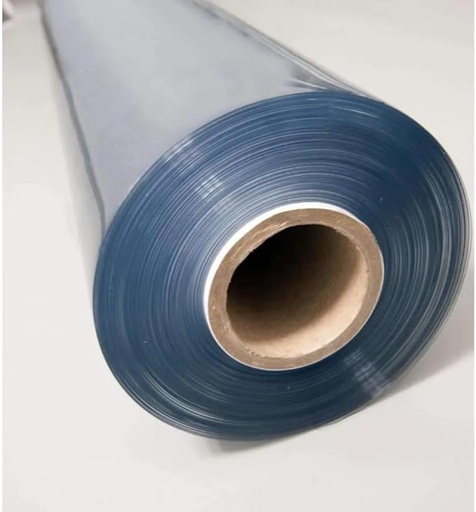 Metro Screenworks Clear Vinyl Roll (Partial) - Marine Grade Vinyl 40 Gauge Sheet - 54-in x 8 Yards - Double Polished Heavy Duty Plastic Sheeting for Windows, Boats, Greenhouse, & More