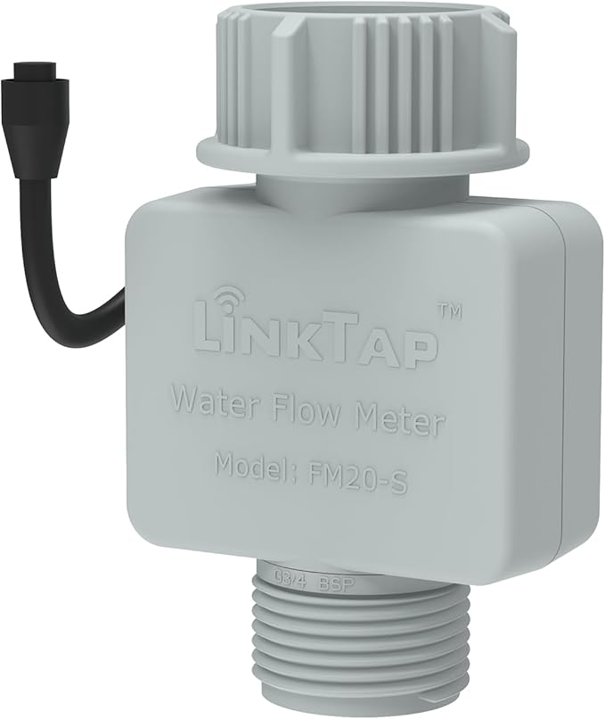LinkTap Micro Flow Meter - Compatible with LinkTap G2S and G2 Water Timer, Ideal for Drip Irrigation (0.05-1.3 GPM)